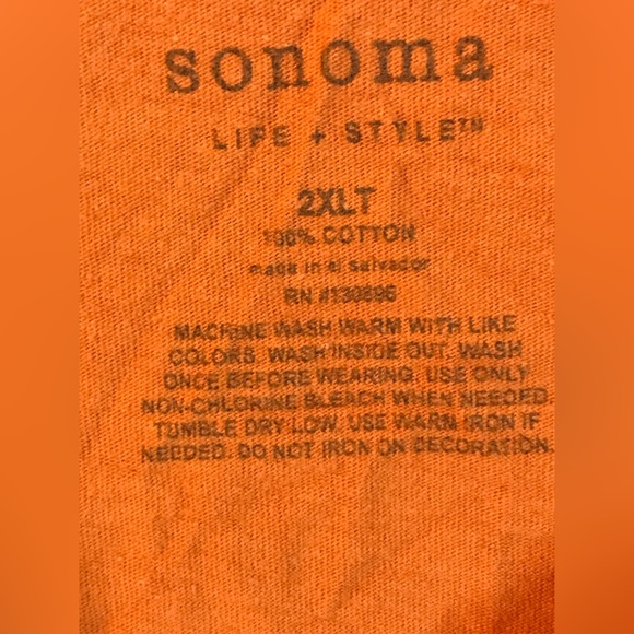 Rust-orange colored tee shirt - Picture 4 of 4